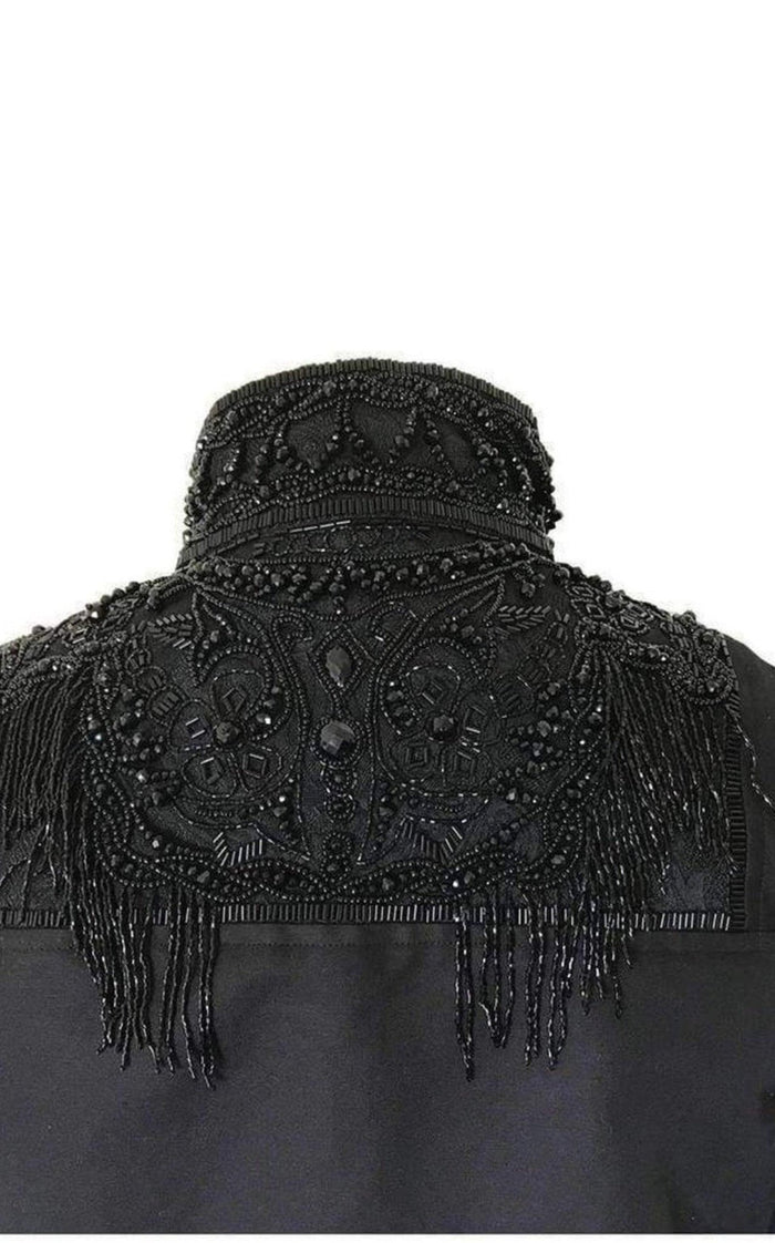 Dries Van Noten Beaded Collar Cotton Bomber Jacket - Runway Catalog