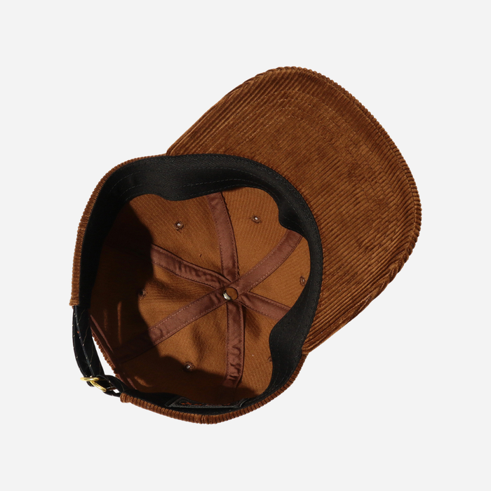 Beams Plus 6 Panel Regimental Strap Corduroy - Brown