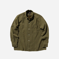 Beams Plus Open B.D Panama Plaid Double Face - Brown