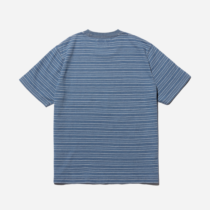 Beams Plus Pocket Tee Stripe - Indigo