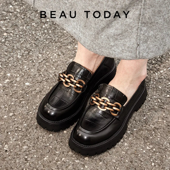 BeauToday Women’s Leather Loafers