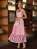 Bella di Roma Red Lace Midi Set