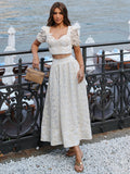 Bella di Siena Sand Lace Midi Set