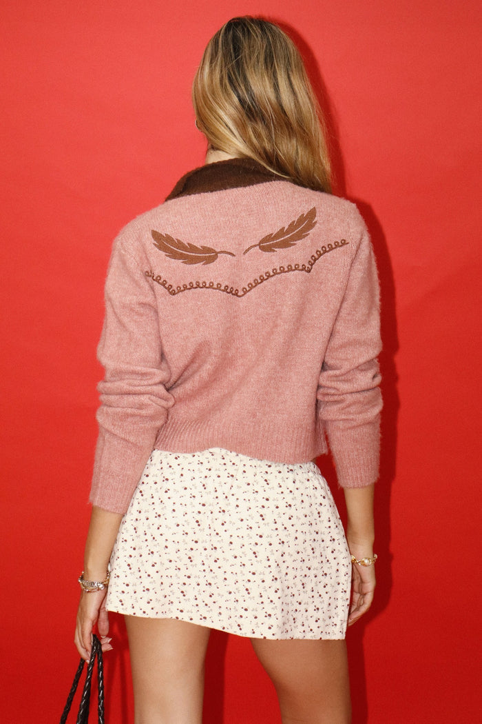 Bella Feathered Cardigan