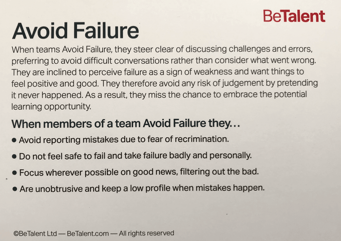 BeTalent Psychological Safety Cards to Boost Team Performance  sold on The Positive Psychology Shop