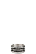 Enri Mars | Black diamond crest ring