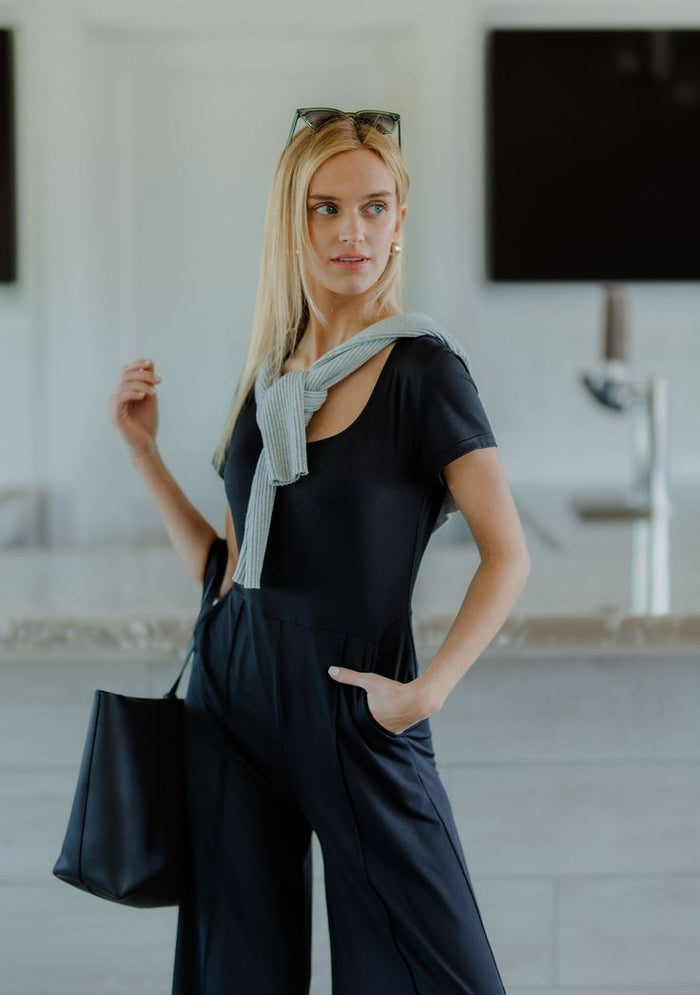 Black Tailored Jumpsuit