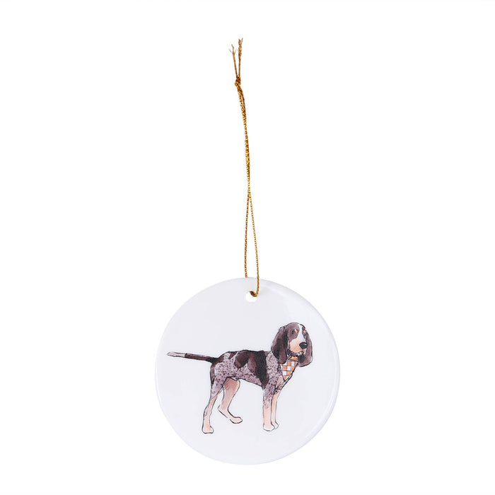 Bluetick Coonhound Tennessee Ceramic Ornament