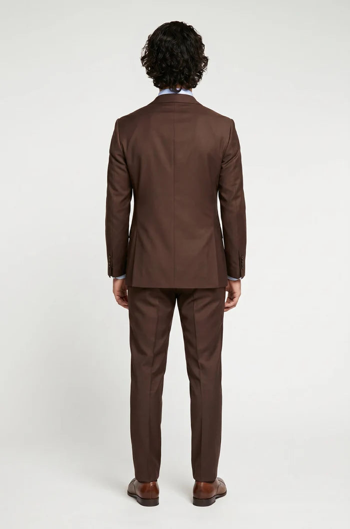 Blutailor Brown Double Breasted Suit
