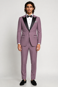 Blutailor Mauve Broad Peak Lapel 2 piece Tuxedo
