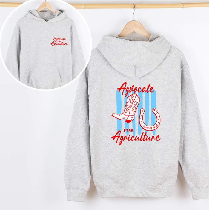 Boots and Horseshoes Agvocate– Hoodie - Front & Back!