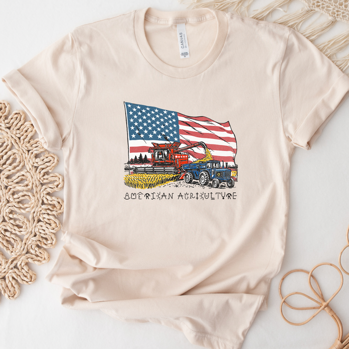 Branded American Agriculture Flag- Bella Canvas T-Shirt