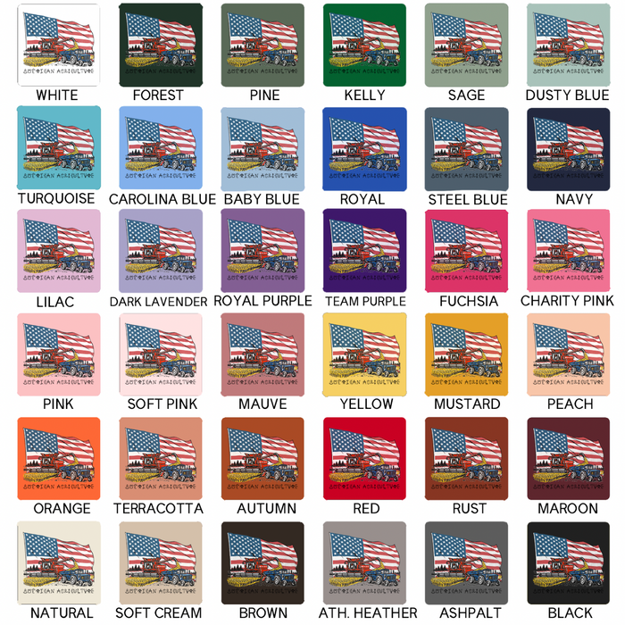 Branded American Agriculture Flag- Bella Canvas T-Shirt