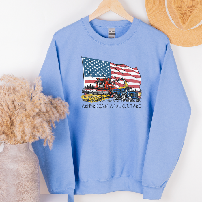 Branded American Agriculture Flag– Crewneck