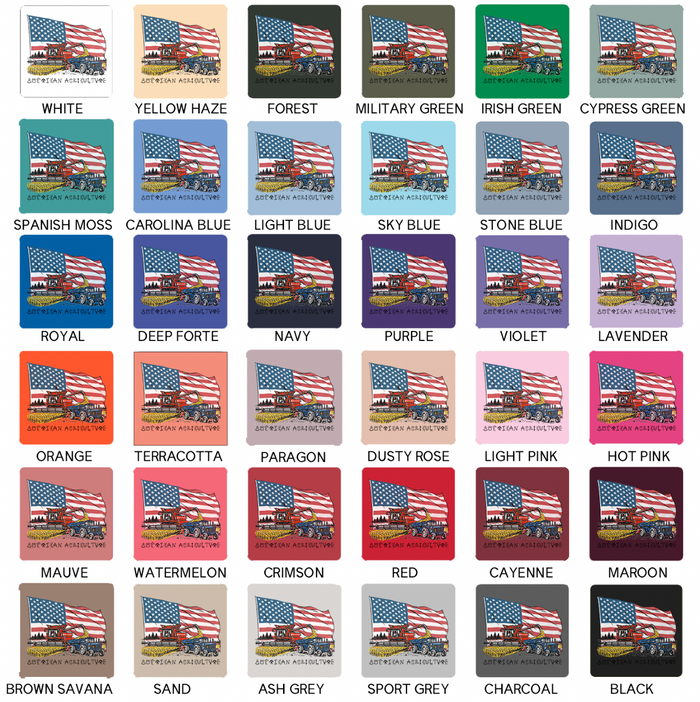 Branded American Agriculture Flag– Crewneck