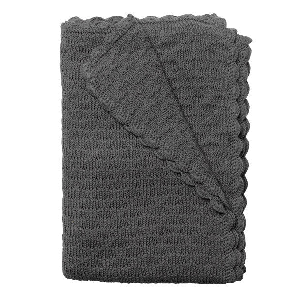 Nurtured By Nature Bud Lace Blanket - Charcoal | Koop.co.nz