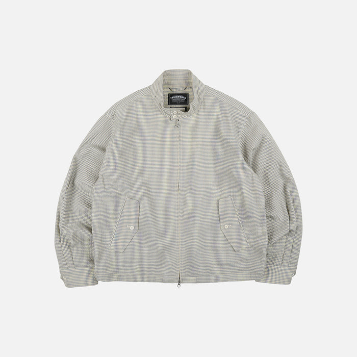 BUDDY CHECK HARRINGTON JACKET - SKY BLUE