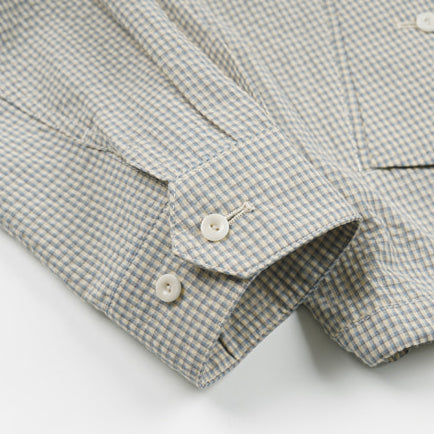 BUDDY CHECK HARRINGTON JACKET - SKY BLUE