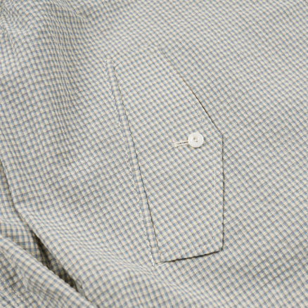 BUDDY CHECK HARRINGTON JACKET - SKY BLUE