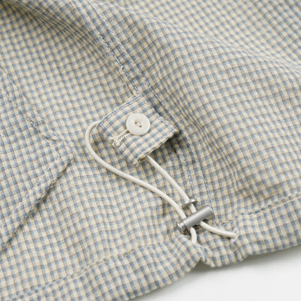BUDDY CHECK HARRINGTON JACKET - SKY BLUE