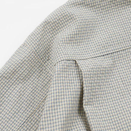 BUDDY CHECK HARRINGTON JACKET - SKY BLUE