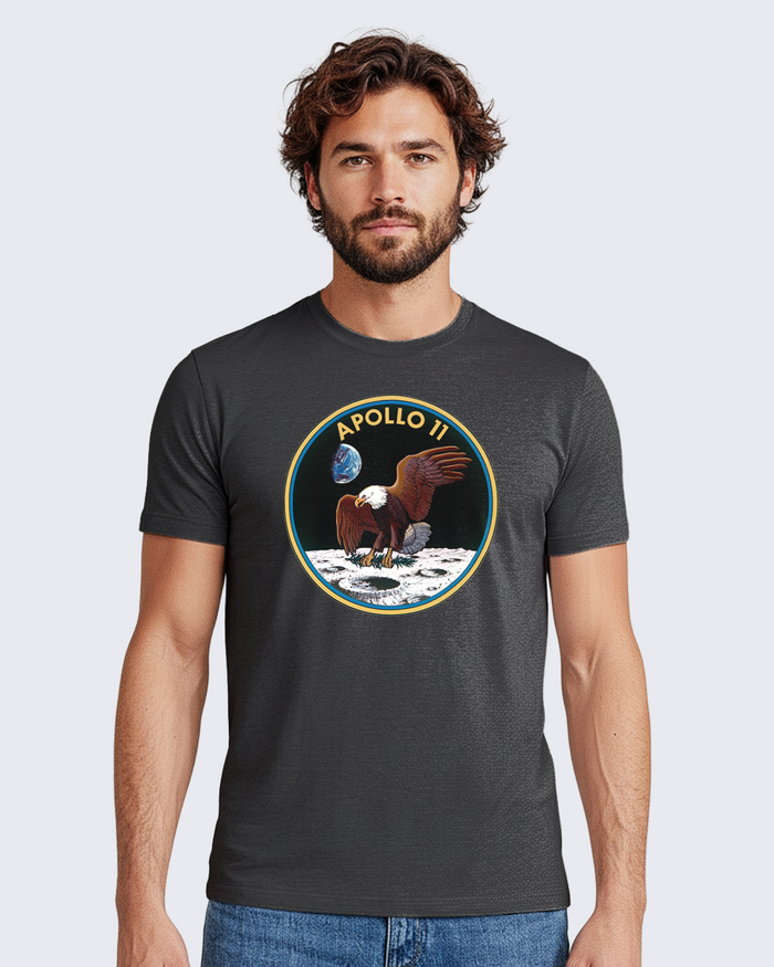 Camiseta Unissex Estonada - 100% Algodão - NASA Missão Apollo 11