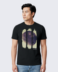 Camiseta Unissex Preta - 100% Algodão - Foto da Lua Capturada Durante Missão Apollo 16