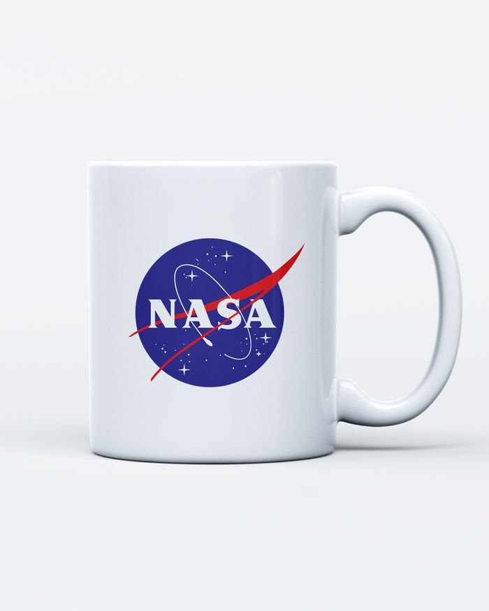 Caneca De Cerâmica Branca - NASA Missão Apollo 11