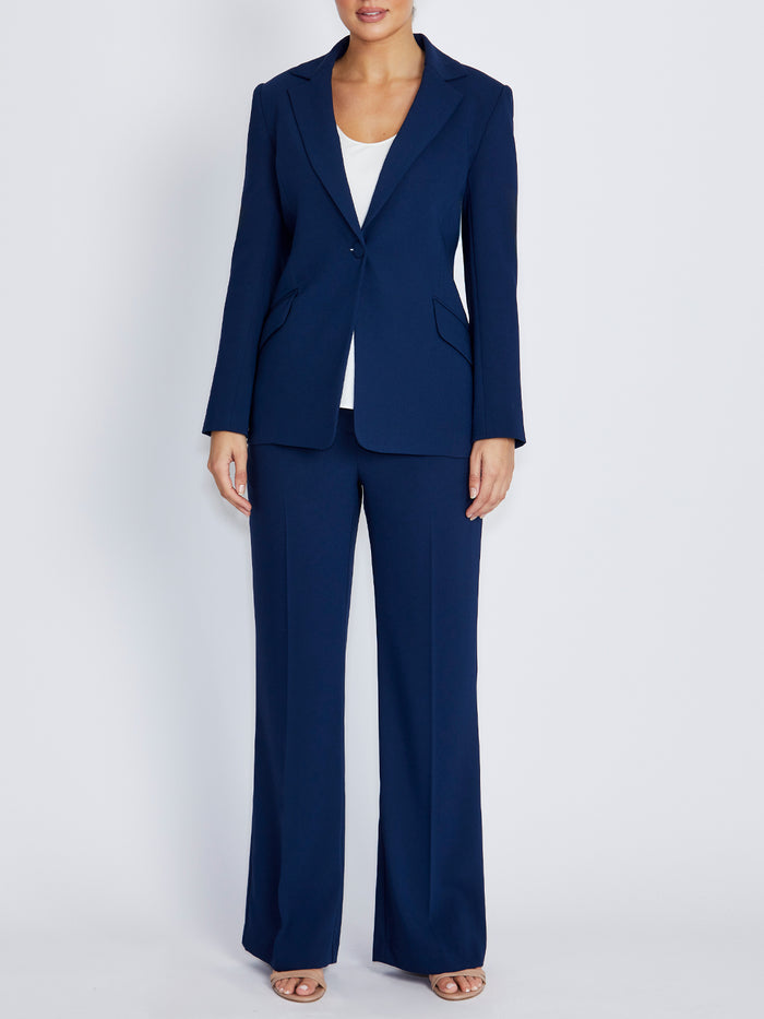 Carmen Navy Crepe Trouser