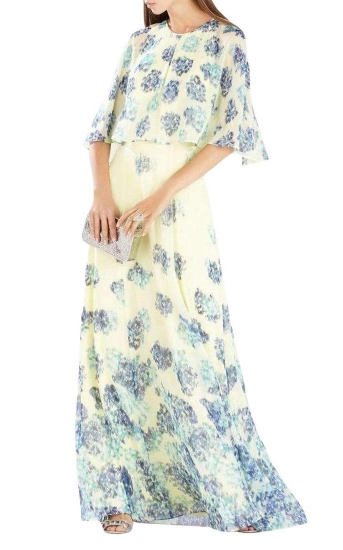 BCBGMAXAZRIA Cassondra Round Neck Top Tier Dress - Runway Catalog
