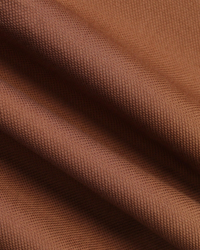 Casual Brown Textured Shirt - Caty