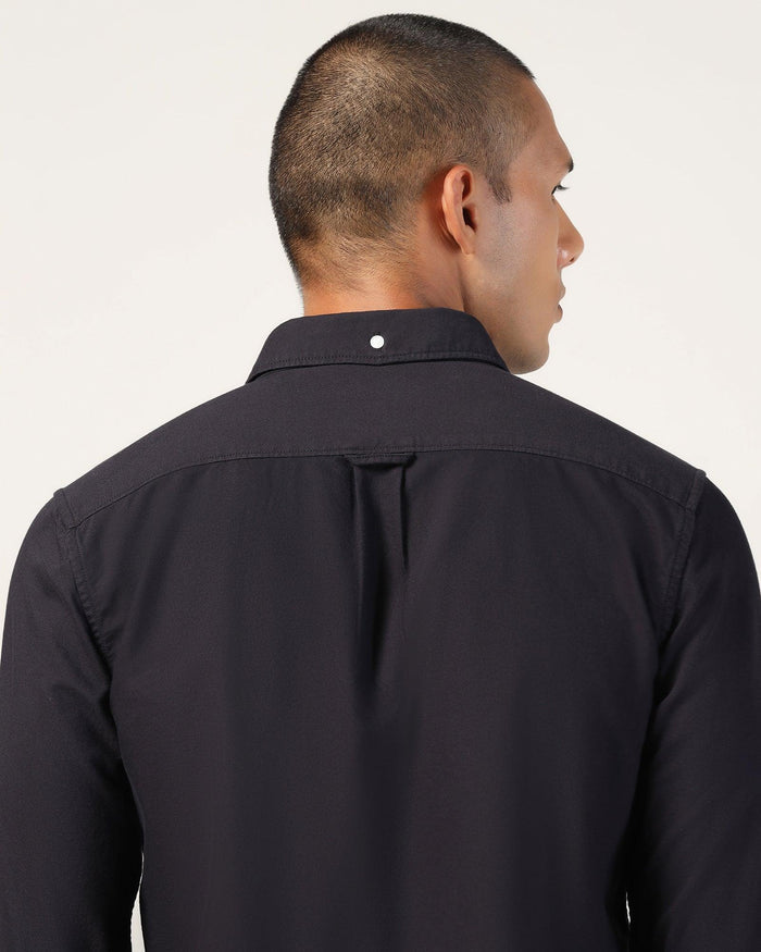 Casual Navy Solid Shirt - Solly