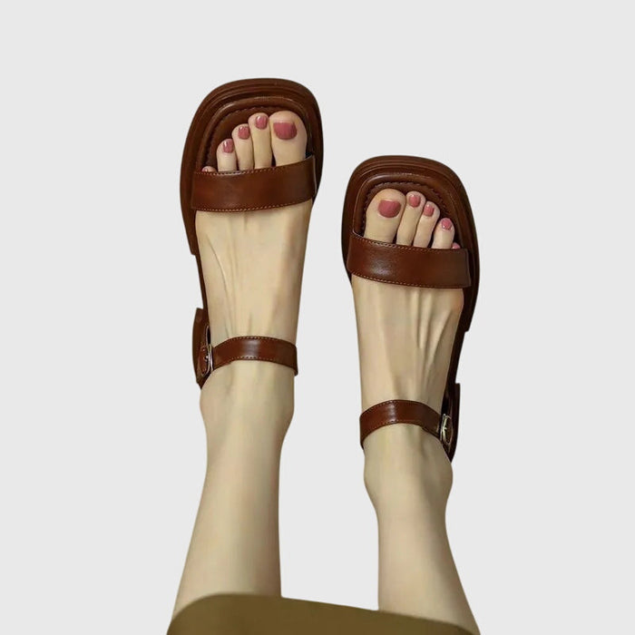 CELESTIA | COMFORT VEGAN LEATHER SANDALS