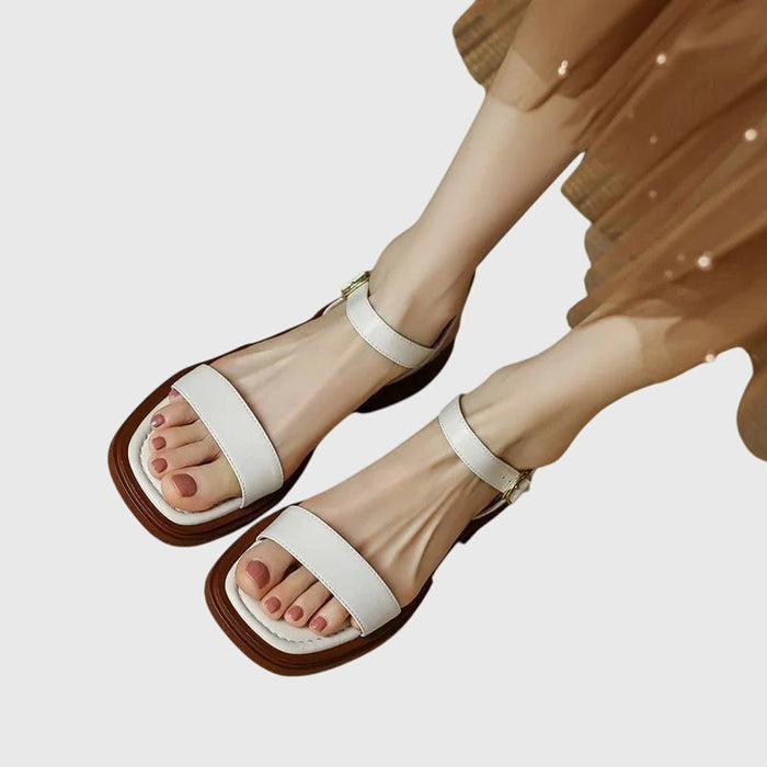 CELESTIA | COMFORT VEGAN LEATHER SANDALS