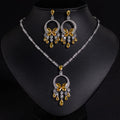 Chandelier Red Crystal Bridal Jewelry Set JW050 Sheer Fairy