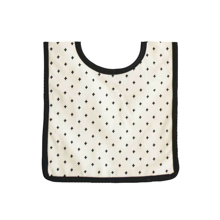 Alimrose Charlie Black Cross Baby Bib | Koop.co.nz