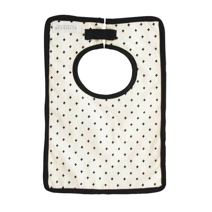 Alimrose Charlie Black Cross Baby Bib | Koop.co.nz