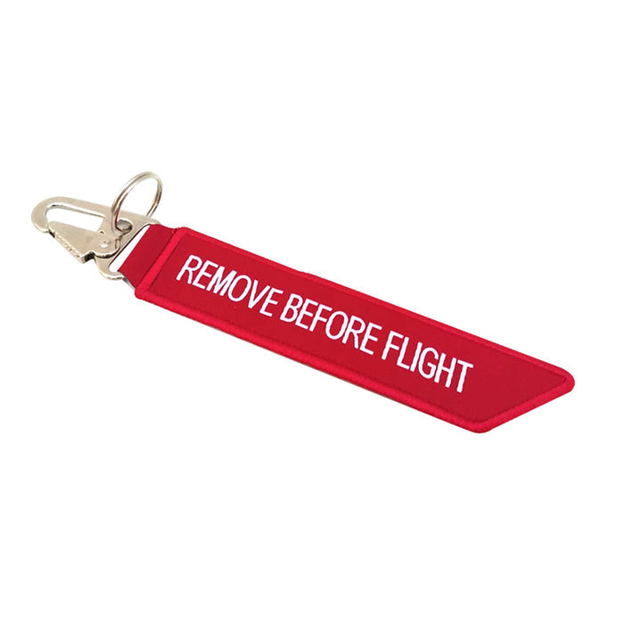 Chaveiro Tecido Remove Before Flight Vermelho - NASA Worm