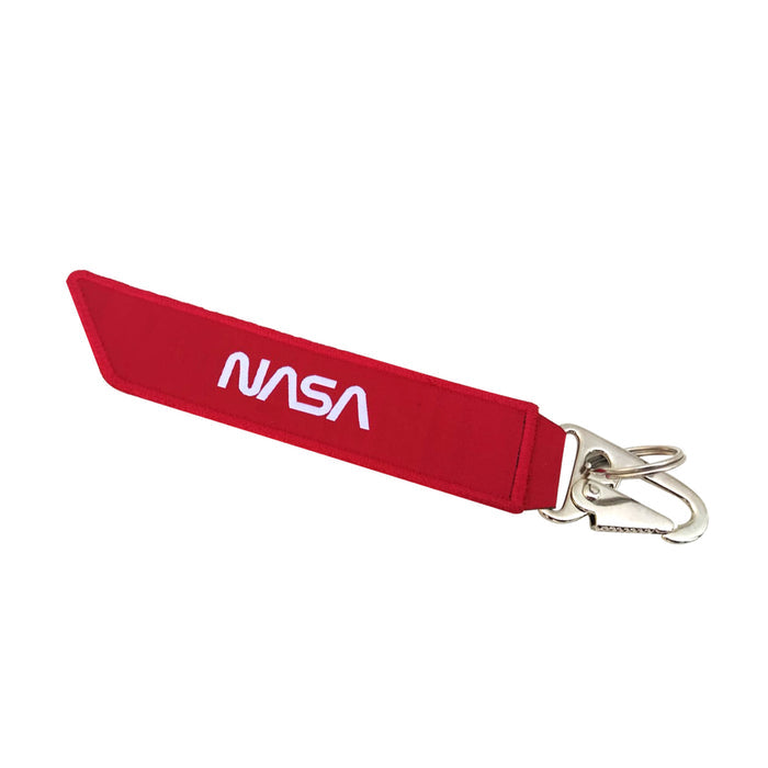 Chaveiro Tecido Remove Before Flight Vermelho - NASA Worm