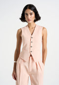 christine-tailored-cinch-waistcoat-peach