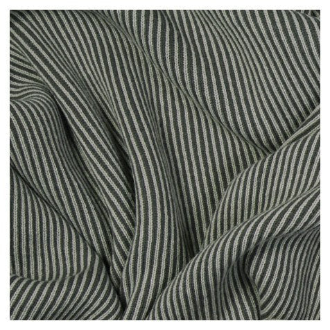 The Good Housewife Chunky Knit Wool Blend Stripe Blanket | Koop.co.nz