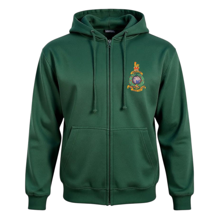 Classic Full Zip Hoodie - Bottle Green