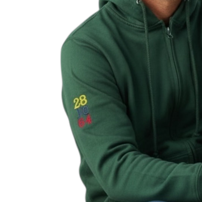 Classic Full Zip Hoodie - Bottle Green