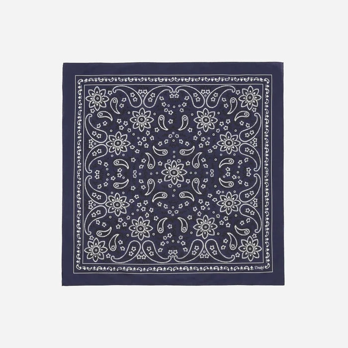 CLASSIC PAISLEY BANDANA - NAVY