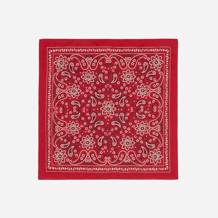 CLASSIC PAISLEY BANDANA - RED