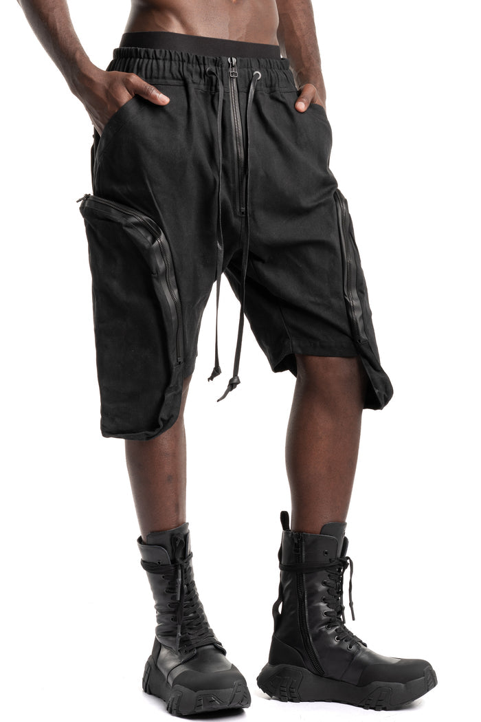 Gall | SS26 - Coated Canvas Floater Shorts, 26