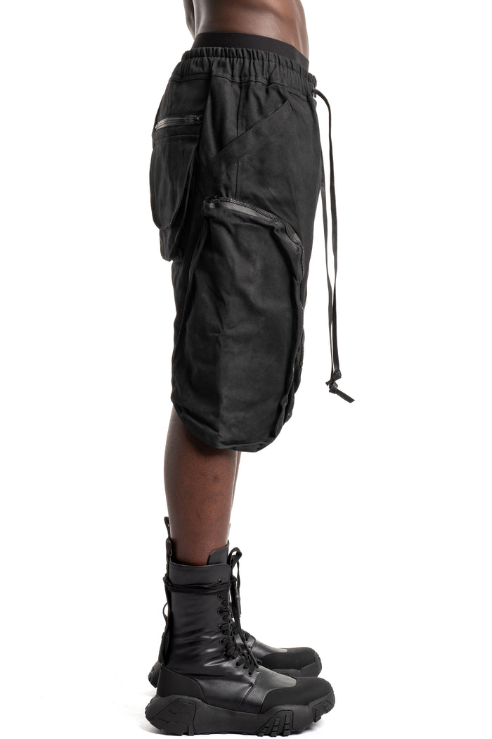 Gall | SS26 - Coated Canvas Floater Shorts, 26