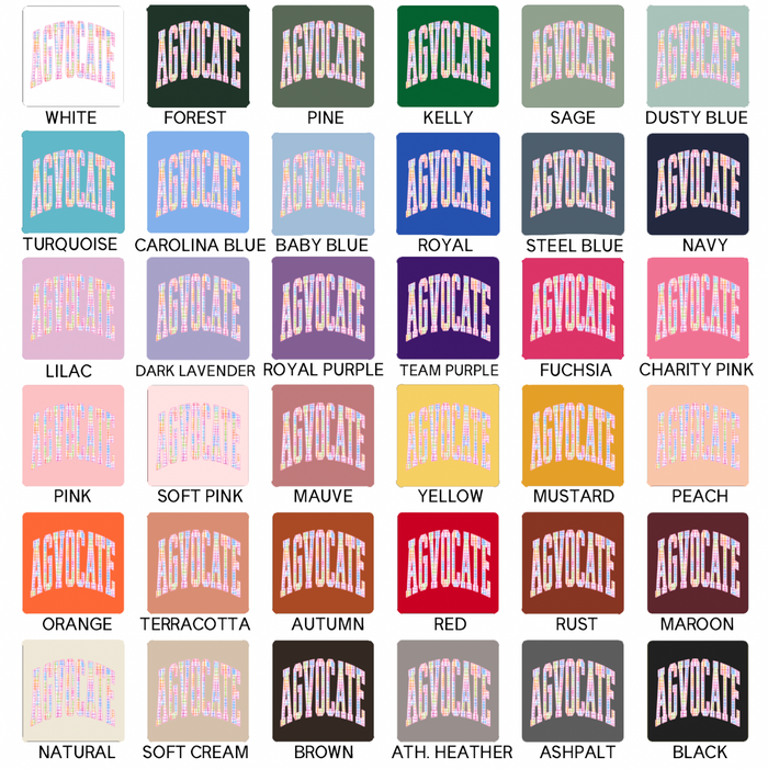 Colorful Plaid Agvocate- Bella Canvas T-Shirt