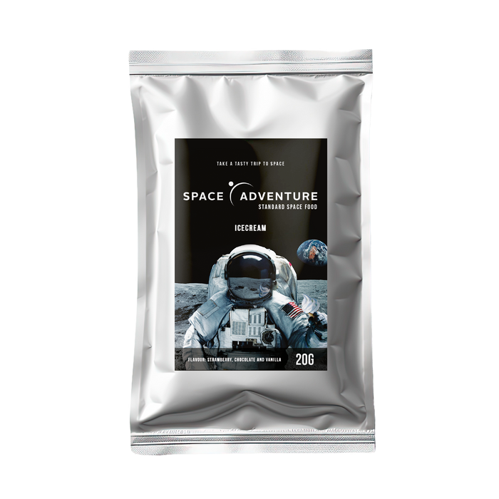 Comida de Astronauta NASA - Sorvete Liofilizado - Napolitano