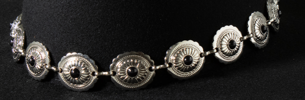 Concho Black Stone Hat Band
